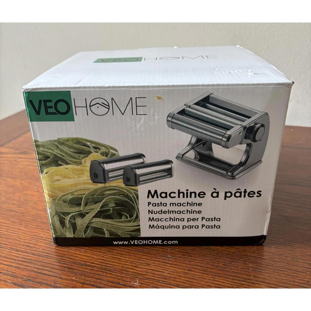 Veohome Manual Pasta Maker w/Dryer Multi Pasta Stainless Steel Italian Flat Doug